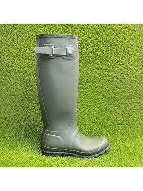 Hunter Original Tall Womens Size 6 Green Outdoor Waterproof Knee High Rain Boots